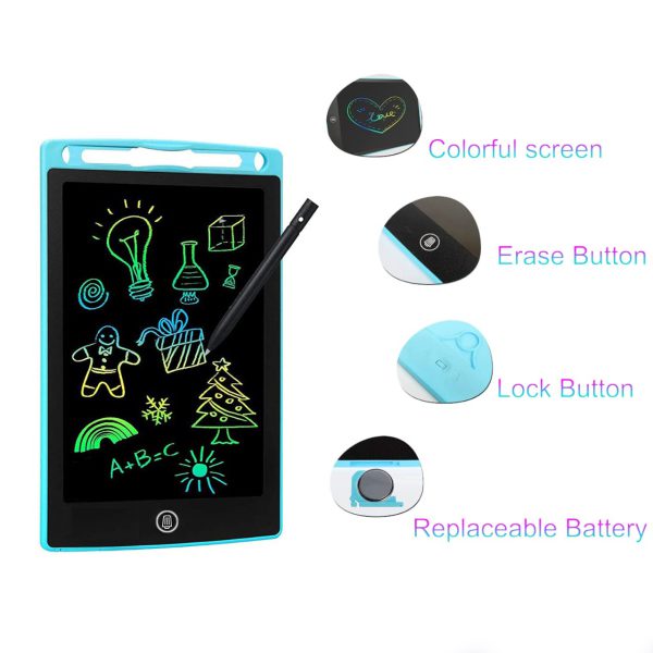 8.5 Inch 🌈 Lcd Writing Tablet For Kids – Digital Drawing Pad – Erasable Writing Board – Writing Pad (random Color)