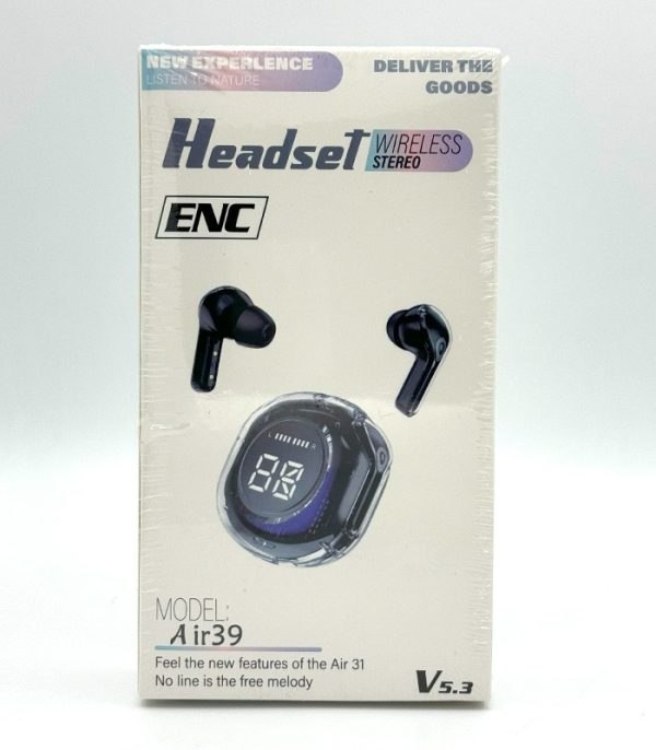 Air39 Wireless Earbuds | Clear Sound | Heavy Bass | Noise Reduction |  Led Display