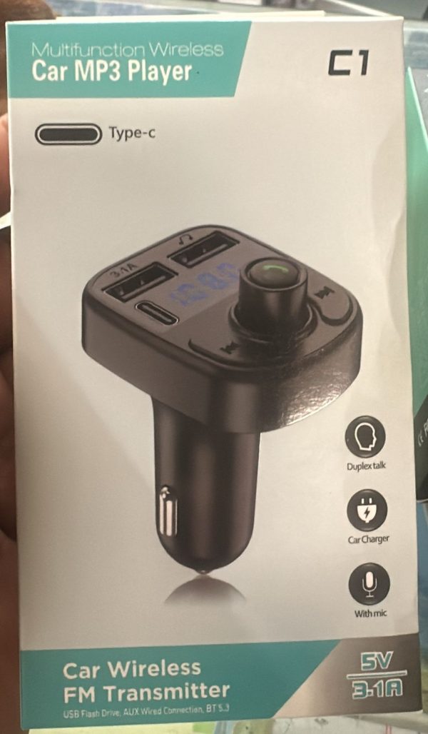Car Mp3 Player | Car Wireless Fm Transmitter | Car Mp3 Modulator | Car Accessories ( Random Color )