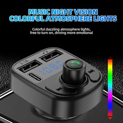 Car Mp3 Player | Car Wireless Fm Transmitter | Car Mp3 Modulator | Car Accessories ( Random Color )