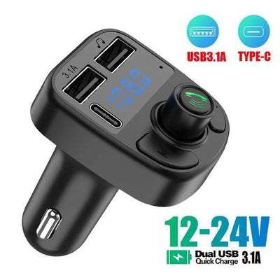 Car Mp3 Player | Car Wireless Fm Transmitter | Car Mp3 Modulator | Car Accessories ( Random Color )