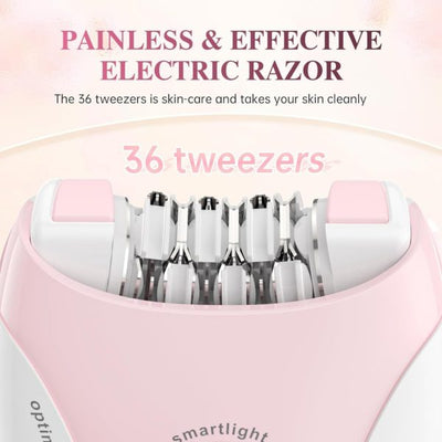 Cordless Ladies Epilator Dl-6032 With 2-speed Adjustment, Painless Hair Removal, Rechargeable, Compact And Easy To Use For Legs, Arms, Underarms
