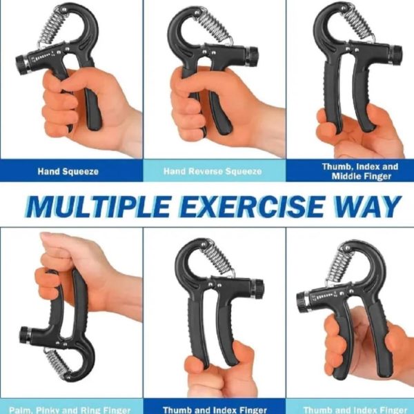 Hand Grip Strengthener Adjustable Resistance Wrist Strengthener Forearm Gripper Hand Workout Squeezer Grip Strength Trainer – Random Color