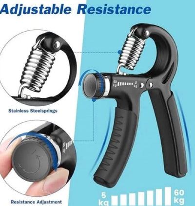 Hand Grip Strengthener Adjustable Resistance Wrist Strengthener Forearm Gripper Hand Workout Squeezer Grip Strength Trainer – Random Color