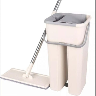 Mop Floor Squeeze Mop With Bucket – Hardwood & Wood Floor Rotary Scrubbing Mop For Easy Household Cleaning ( Random Color ) With Box