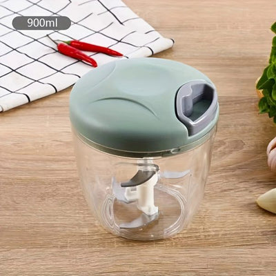 ( Nw000432 ) Hand Pulled Multipurpose Chopper & Cutter | Rope Pulled Chopper Multifunctional Meat Grinder, Vegetable Cutter (random Color)