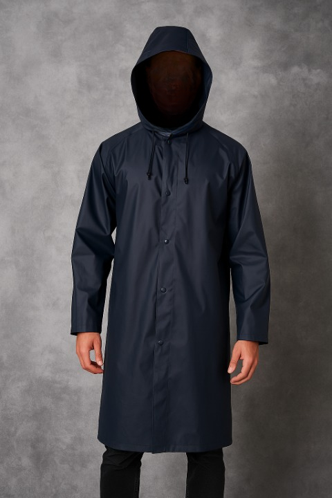Premium Waterproof Long Raincoat With Adjustable Hood