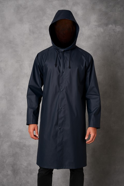 Premium Waterproof Long Raincoat With Adjustable Hood