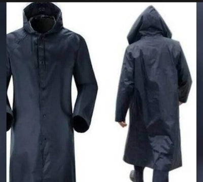 Premium Waterproof Long Raincoat With Adjustable Hood