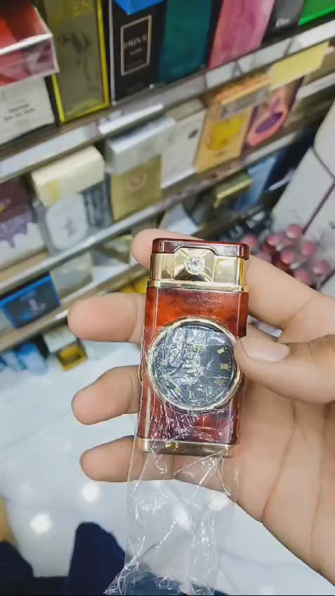Refillable Fancy Watch Lighter | Best Quality Watch Lighter | Metal Lighter ( Random Color ) ( Without Box )