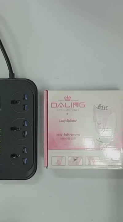 Cordless Ladies Epilator Dl-6032 With 2-speed Adjustment, Painless Hair Removal, Rechargeable, Compact And Easy To Use For Legs, Arms, Underarms