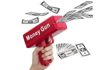 Rain Money Gun_ Paper Playing Spray Money Toy Gun_, Prop Money Gun