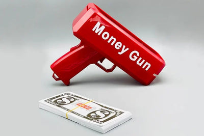 Rain Money Gun_ Paper Playing Spray Money Toy Gun_, Prop Money Gun