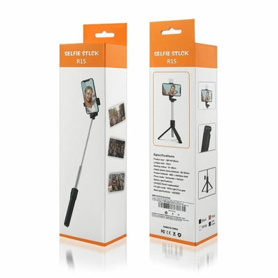 Selfie Stick Tripod R1s Bluetooth Remote Control Tripod Selfie Stick New Model With Wireless Remote Shutter Compatible With All Cell Phones – Selfie Stick With Light