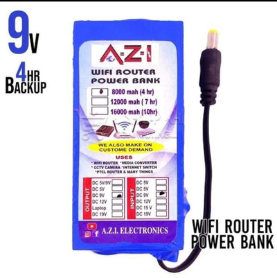 Wifi Router Power Bank 9v 8000mah Any WIFI Router Power Bank Ups Fiber Optic Routers Cctv Camera 4 Hours Backup